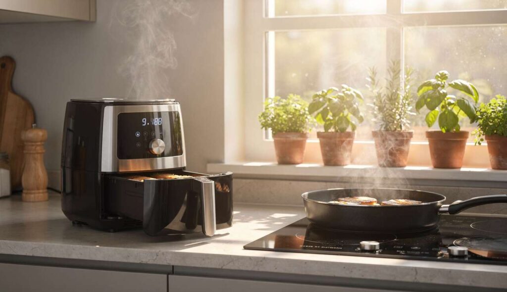 Friggitrice ad aria o padella uno studio rivela un inquinamento dell’aria largamente sottovalutato con una di esse