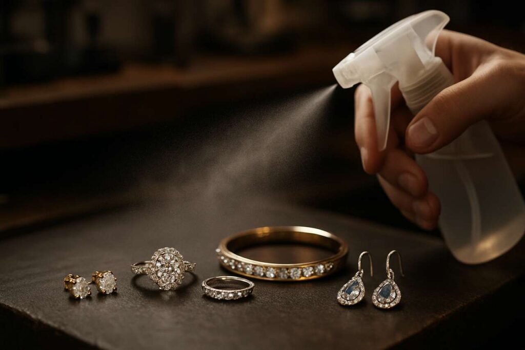 Bastano poche spruzzate e i tuoi gioielli sembreranno appena comprati in gioielleria. Non acquisto più gioielli costosi