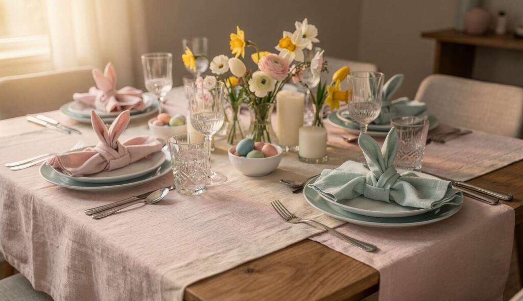 Pasqua 2026: come piegare i tovaglioli a forma di coniglio in meno di 30 secondi per stupire gli ospiti