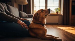 Se il vostro cane si appoggia a voi con tutto il peso del corpo non cerca coccole: gli etologi rivelano il significato nascosto