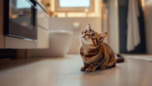 Il gatto che vi segue in bagno non lo fa per curiosità: gli etologi spiegano il vero motivo legato alla fiducia