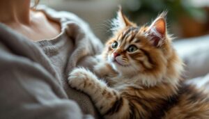 Perché i gatti impastano con le zampe sul vostro petto non ha nulla a che fare con il latte materno: la nuova ipotesi degli etologi