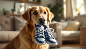 Il cane che vi porta le scarpe quando uscite non vuole passeggiare: i comportamentalisti cinofili svelano un significato sorprendente…