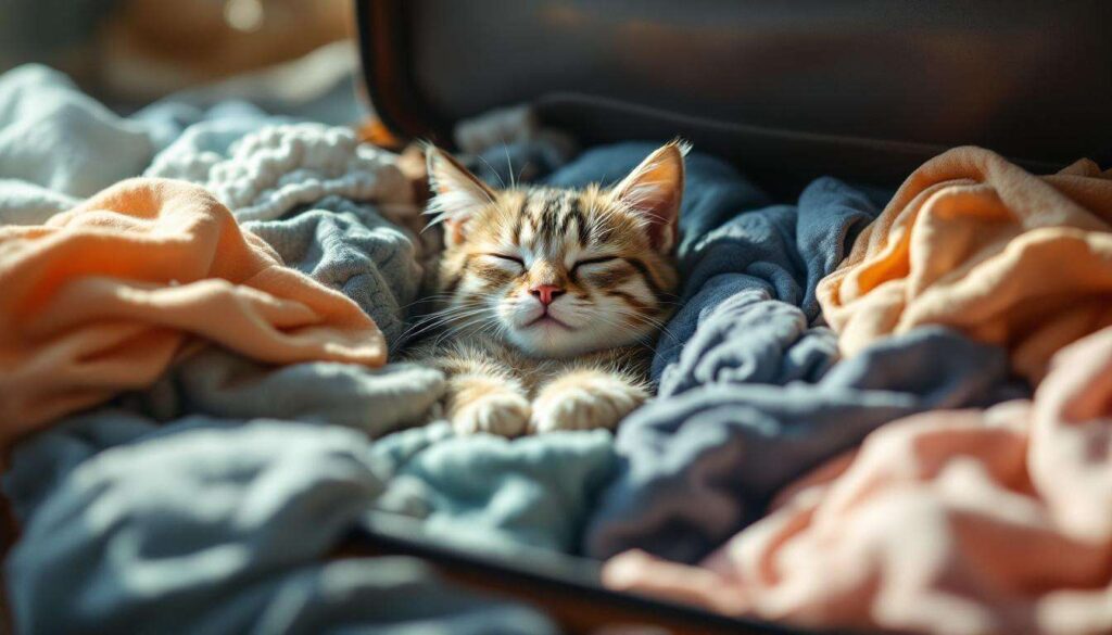 Se trovate il vostro gatto che dorme nella valigia, non è un caso: i comportamentalisti felini spiegano cosa significa