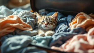 Se trovate il vostro gatto che dorme nella valigia, non è un caso: i comportamentalisti felini spiegano cosa significa